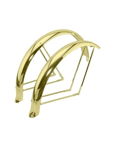 26 Flared Adjustable Balloon Fender Set Gold.